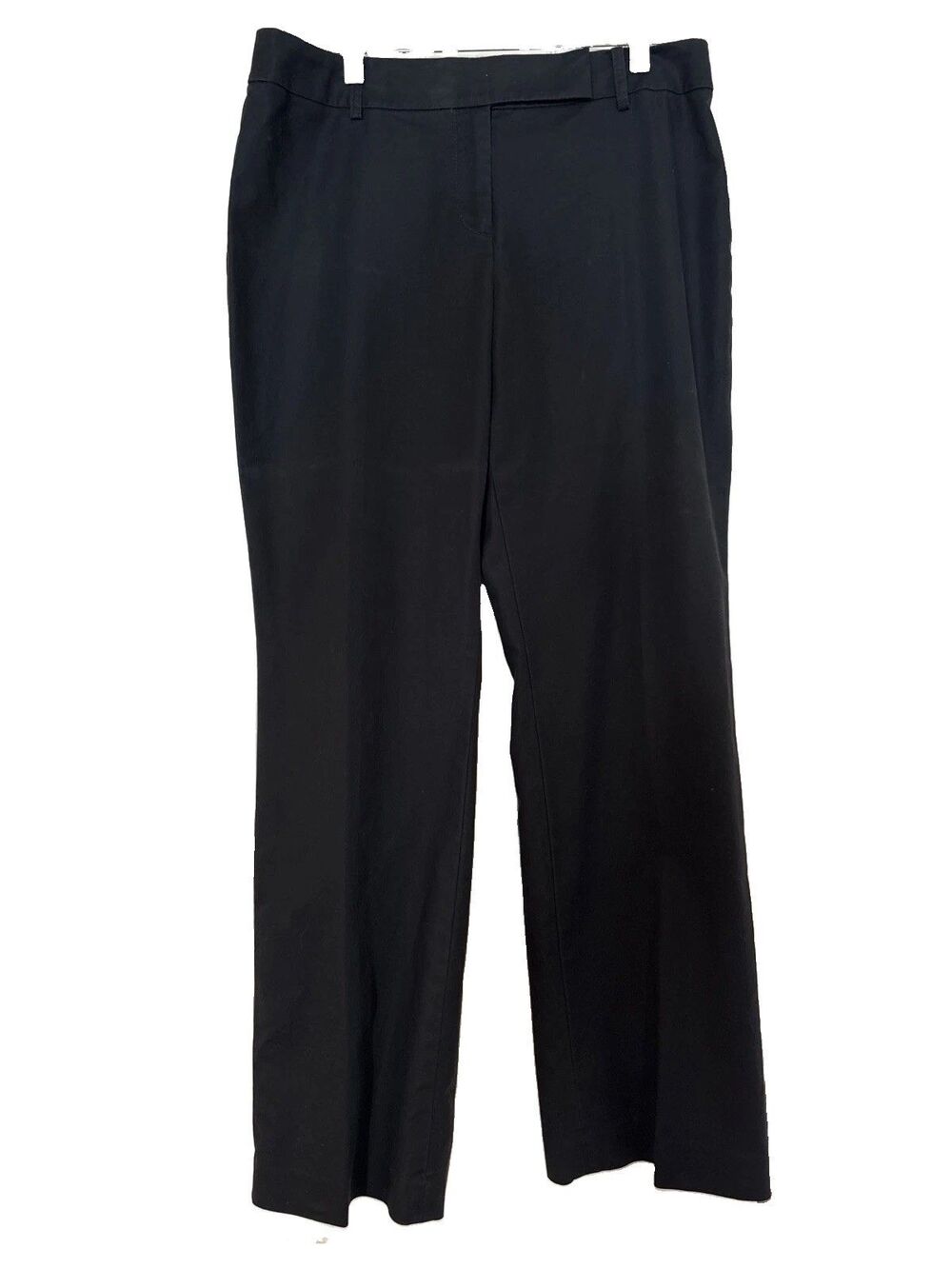 Loft Women's Dress Pants Black Wide Leg Size 8 Julie High Rise